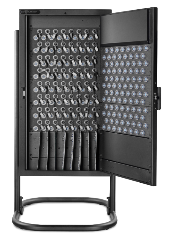 Open KEYper cabinet filled with vehicle keys